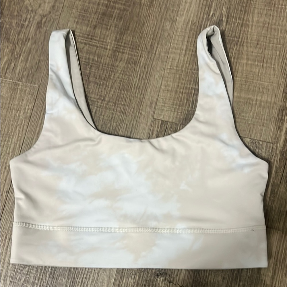 Women's Cream Sports Bra